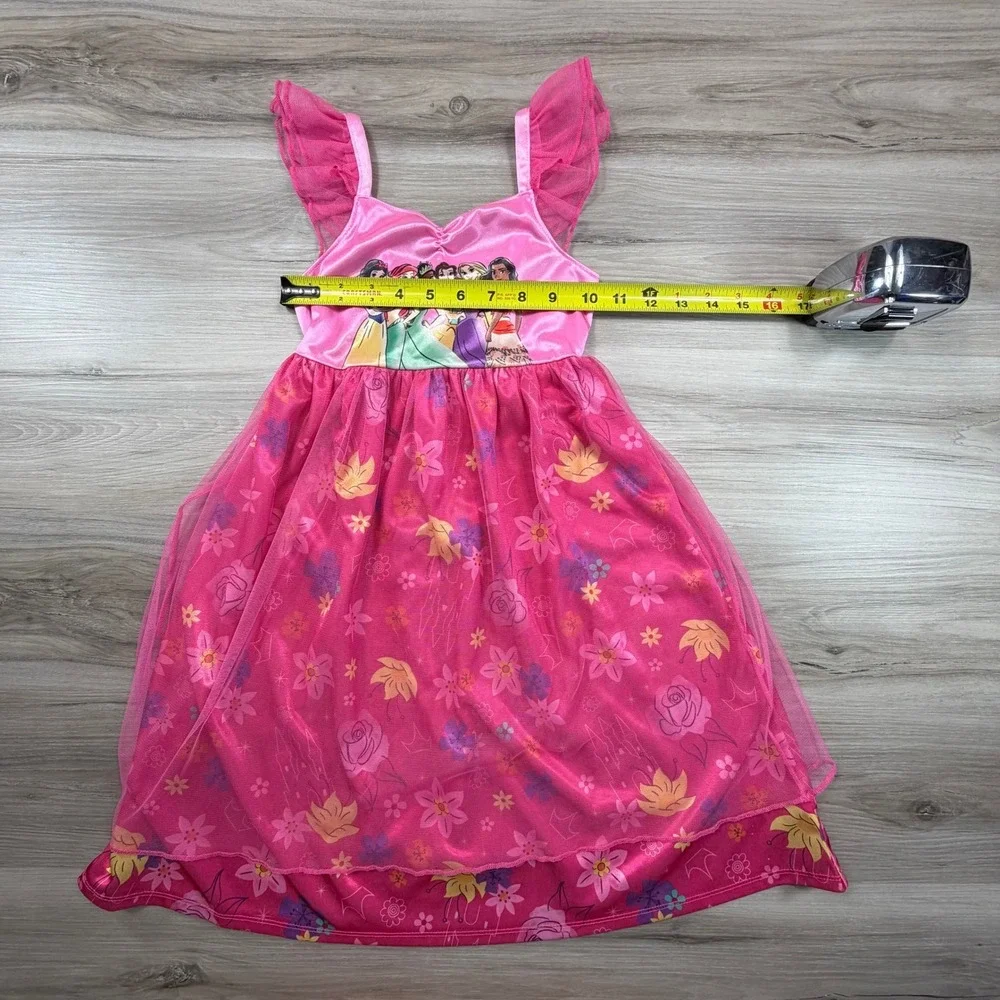 Disney Princess Nightgown Sleepwear PJs Girls Size 4T Flame Resistant Pink - Picture 4 of 6